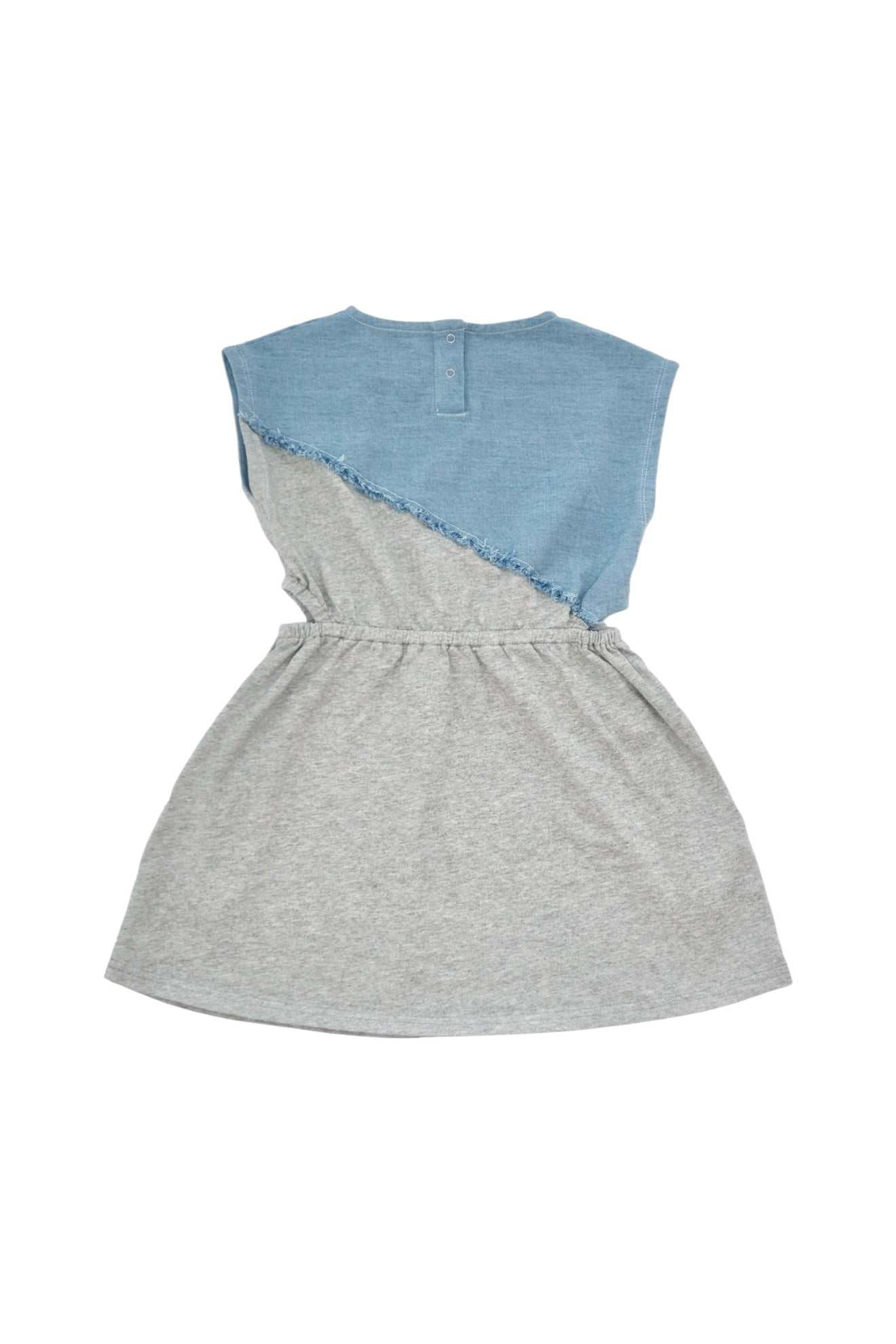 Grey Short Sleeve Cut Out Dress