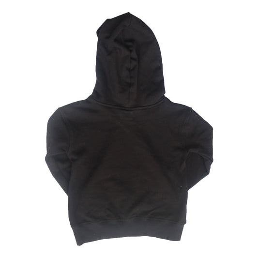 Black Hoodie with Denim Pockets