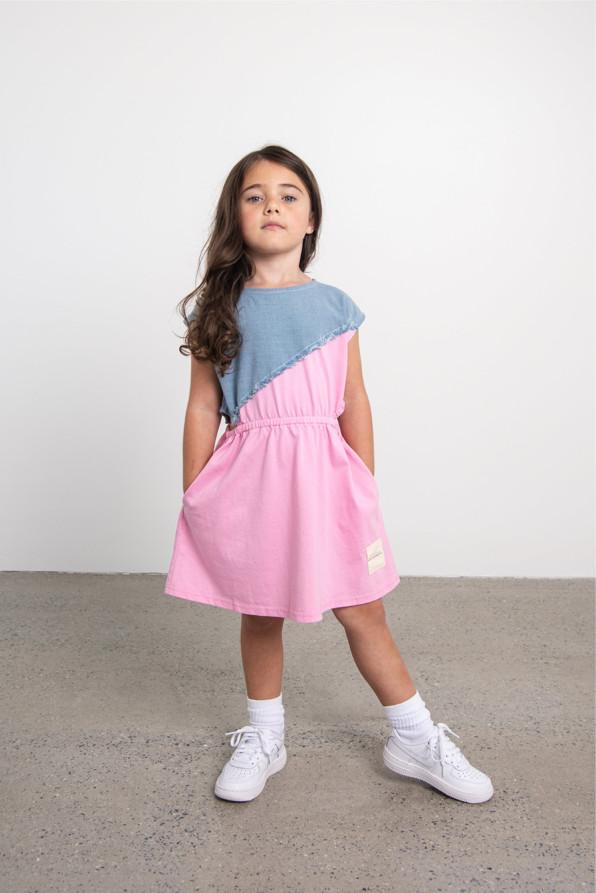 Pink Short Sleeve Cut Out Dress